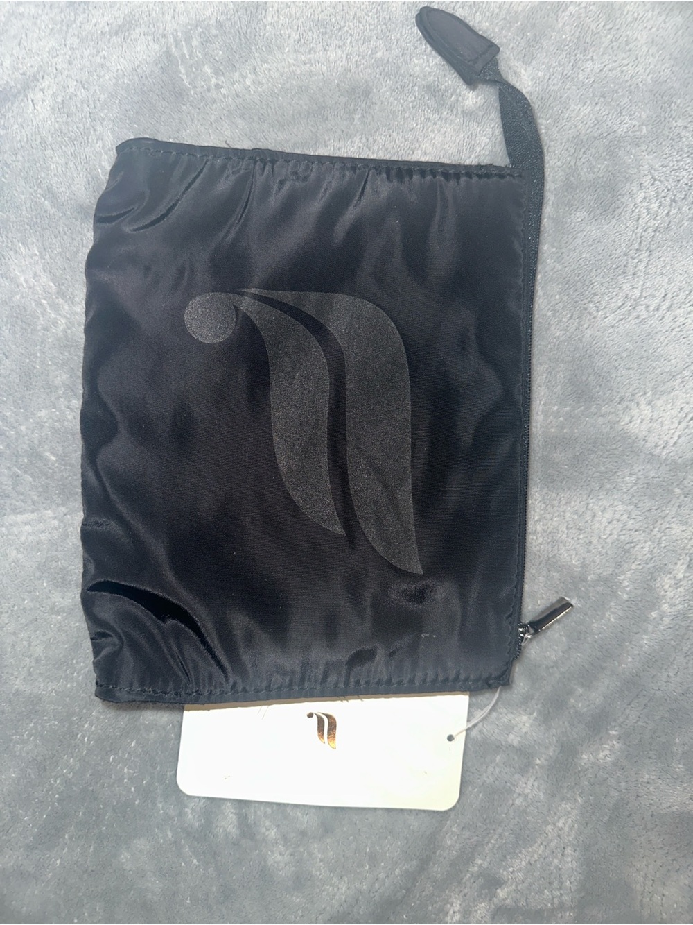 Fabletics Quilted Black Cosmetic Bag